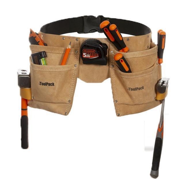 Leren gereedschapsgordel 366.004 ToolPack gevuld