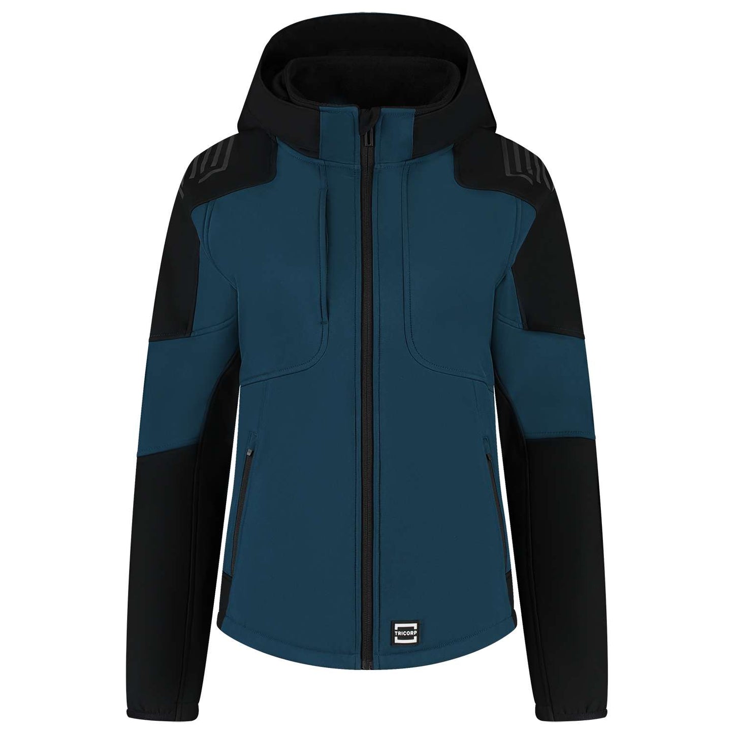 Tricorp Softshell Capuchon Bicolor Redefined Dames 406119 Navy-Zwart