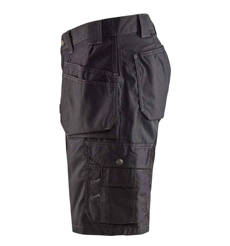 Korte werkbroek blaklader 1526 zwart zijkant