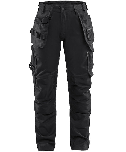 Blaklader dames werkbroek stretch 7132-1832 zwart voorkant