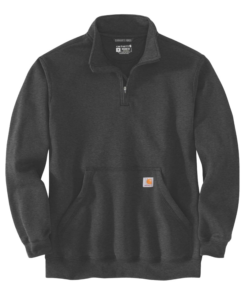 Zipneck sweater Carhartt Mock grijs