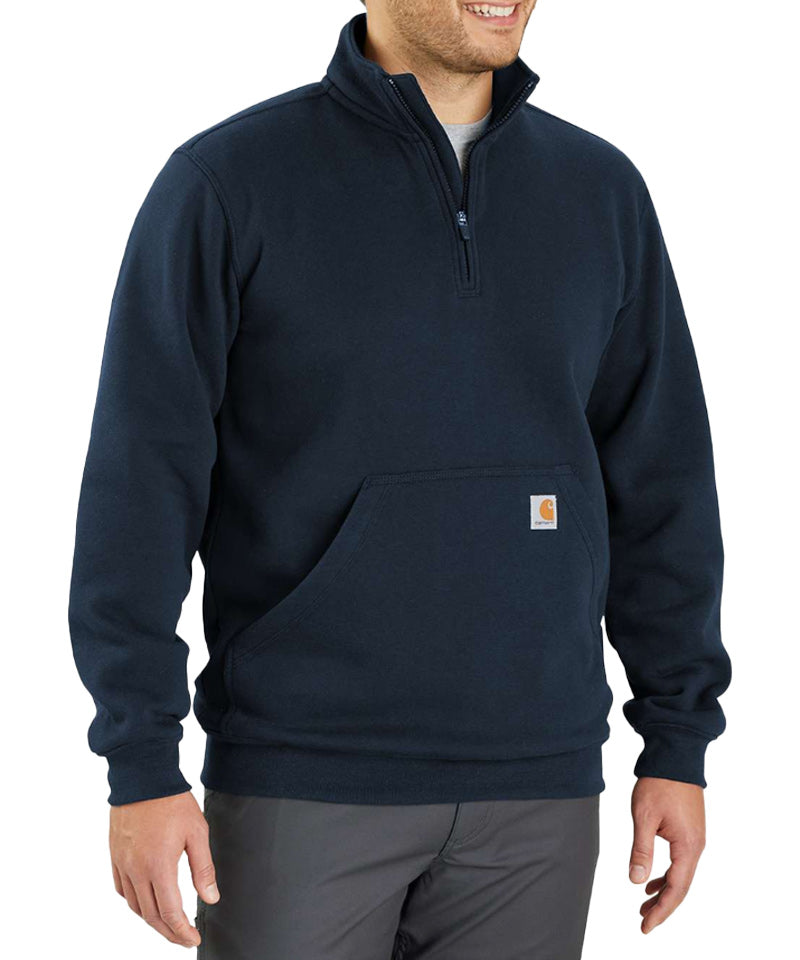 Zipneck sweater Carhartt Mock voorkant aan