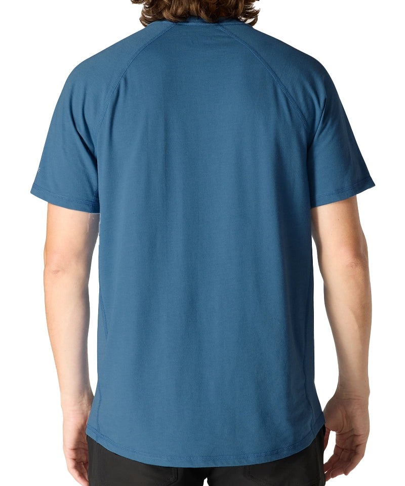 Carhartt force t-shirt met borstzak blauw relaxed fit
