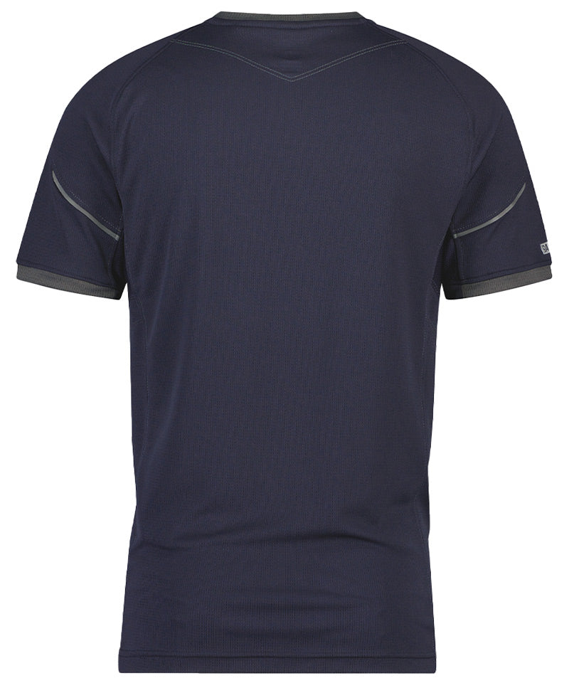 T-shirt Dassy Nexus 100% polyester navy achterkant