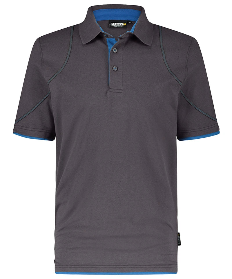 Poloshirt Dassy Orbital antraciet blauw