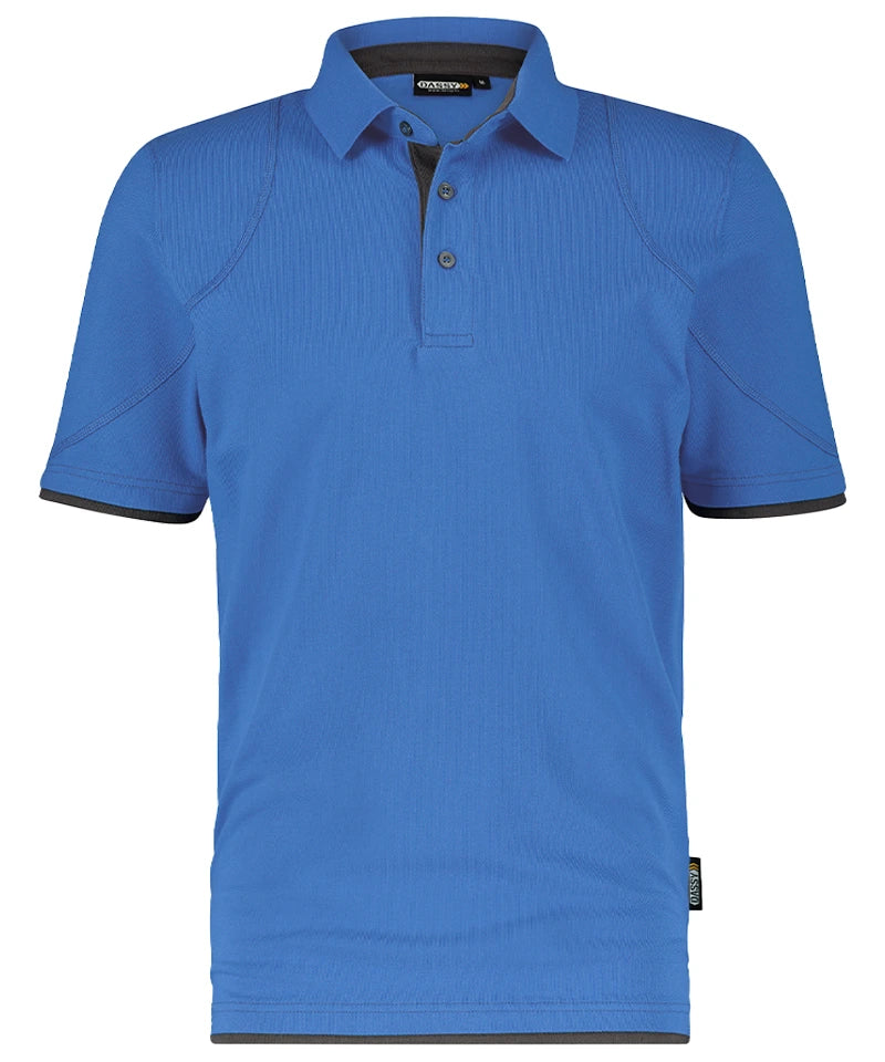 Poloshirt Dassy Orbital blauw grijs