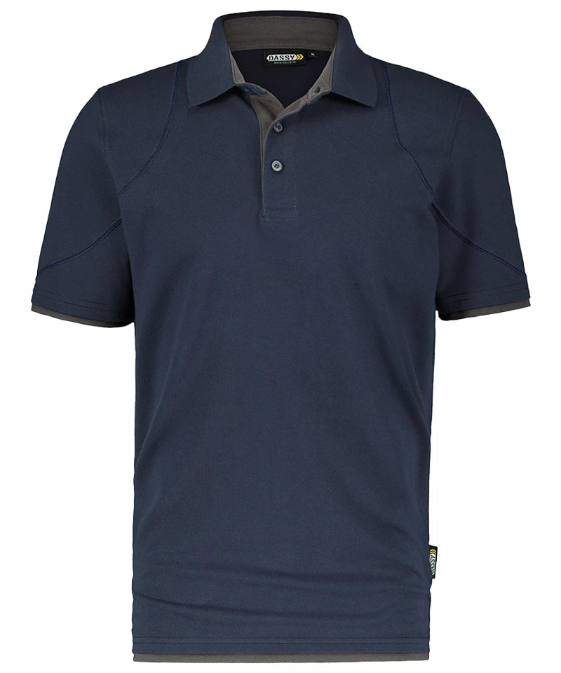 Poloshirt Dassy Orbital navy grijs
