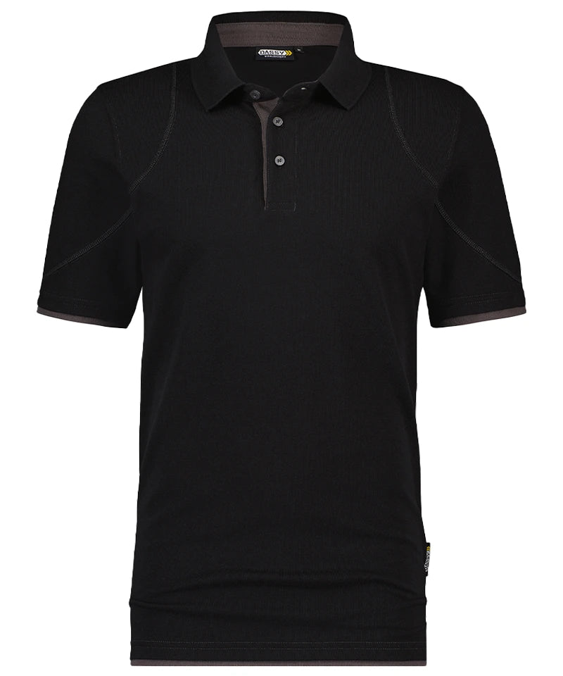 Poloshirt Dassy Orbital zwart grijs