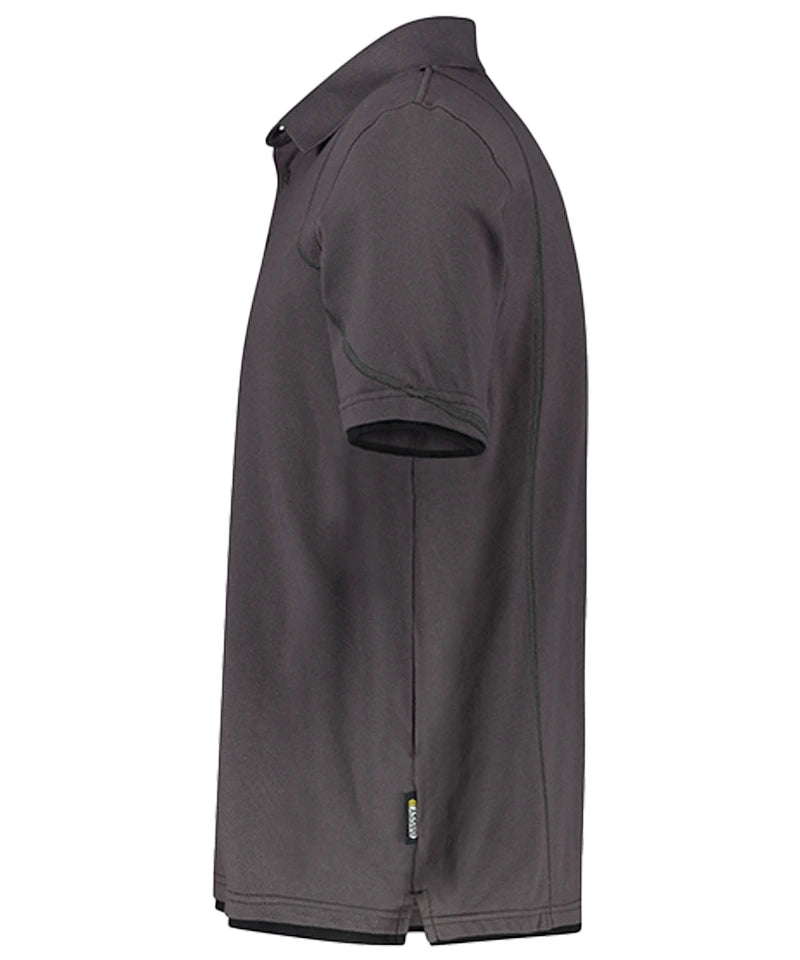 Poloshirt Dassy Orbital antraciet zwart zijkant