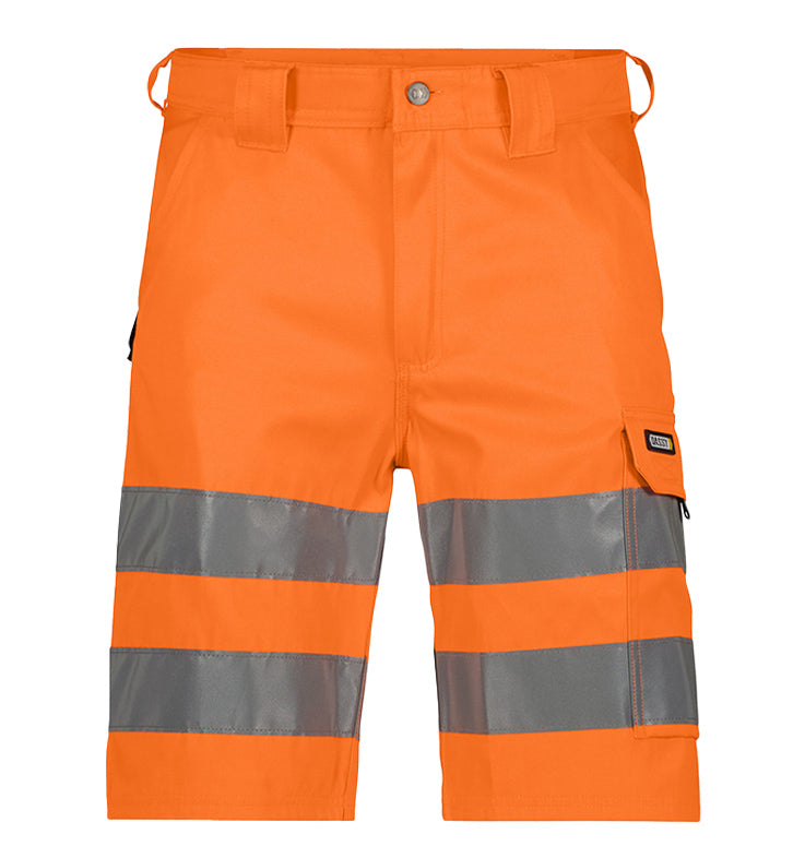 Korte werkbroek high-visibility Dassy Idaho oranje voorkant