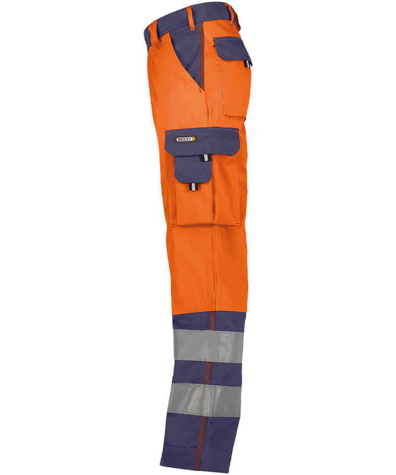 Werkbroek Dassy Lancaster Oranje zijkant