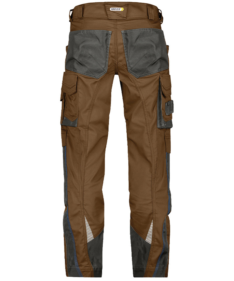 Werkbroek Dassy Nova bruin achterkant