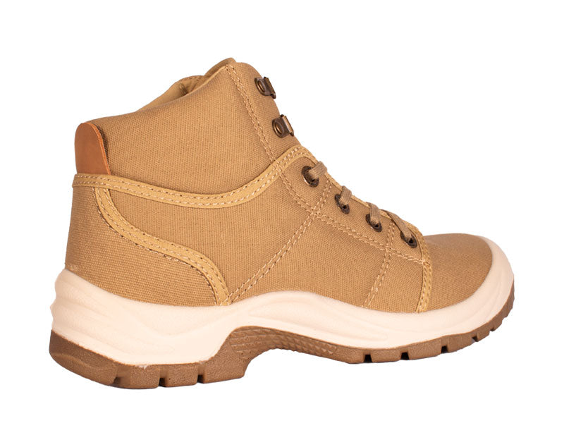 Safety Jogger werkschoenen S1P SRC Desert Khaky achterkant