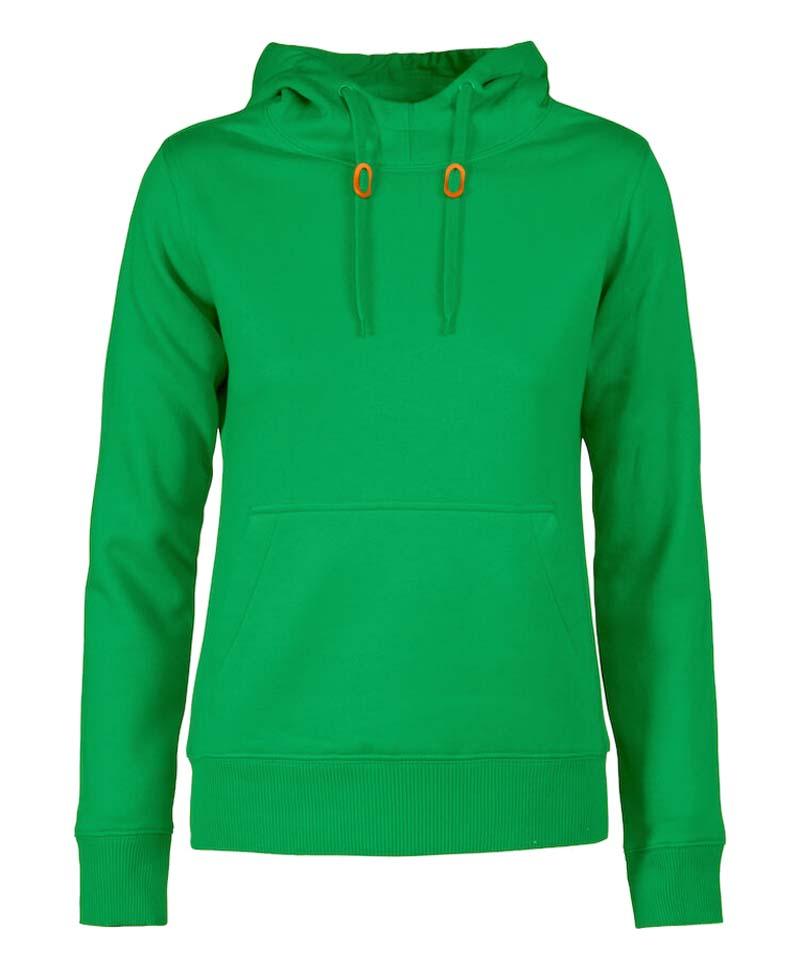 Fast pitch hoodie printer dames groen