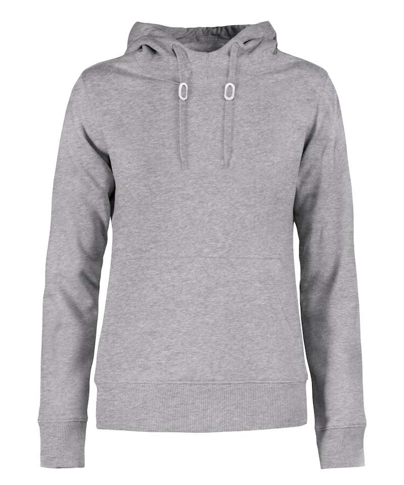 Fast pitch hoodie printer dames lichtgrijs
