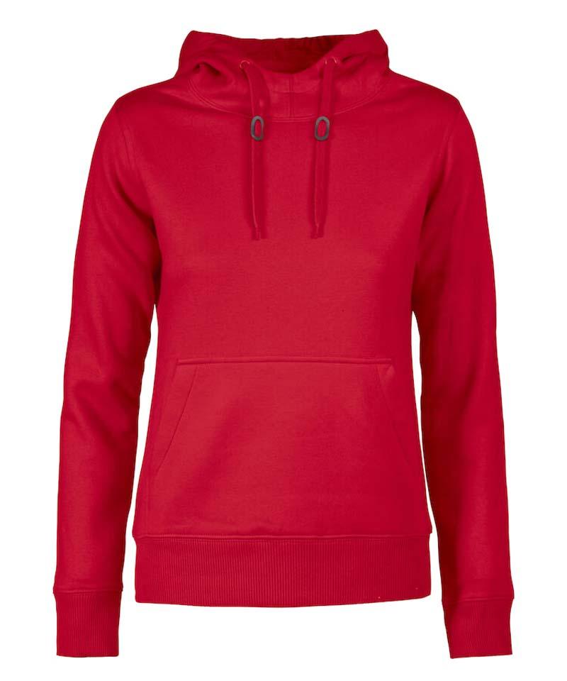Fast pitch hoodie printer dames rood