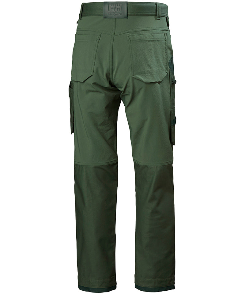 Werkbroek Oxford connect Helly Hansen groen achterkant