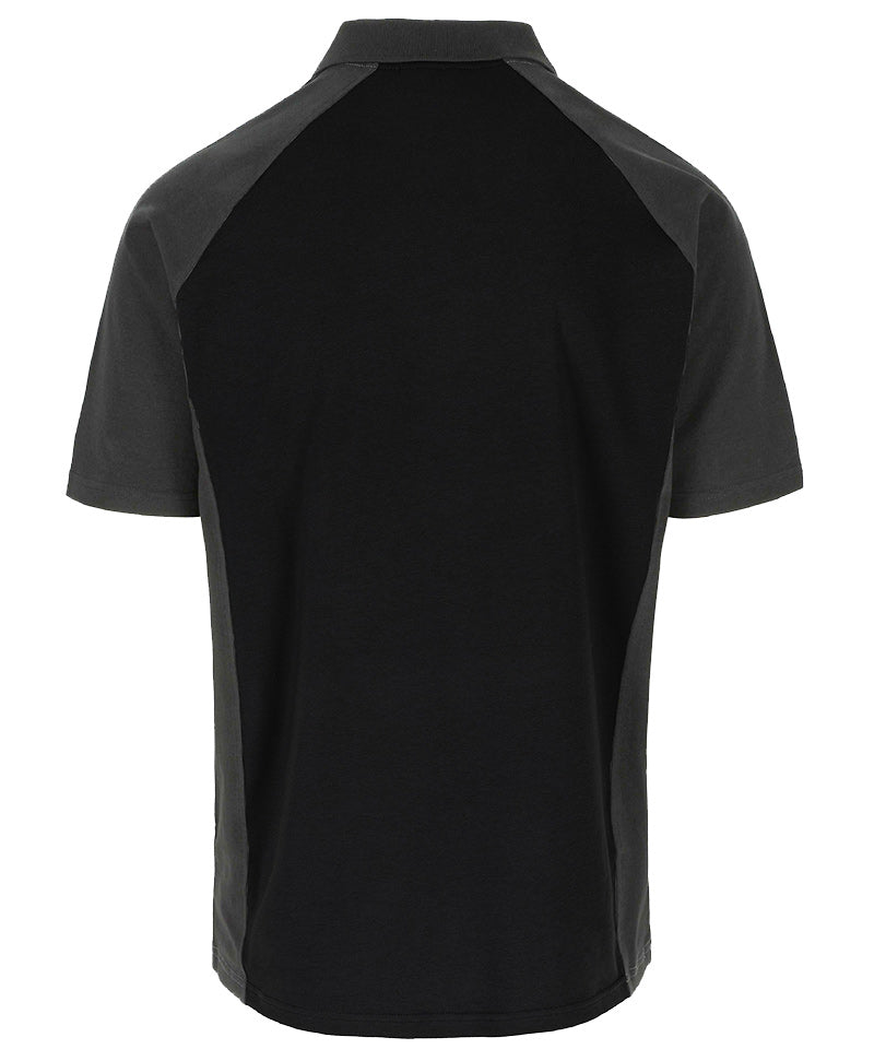 Herock Poloshirt Brabo zwart antraciet achterkant