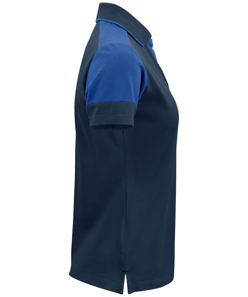 Poloshirt Dames Printer Prime Navy-Blauw zijkant