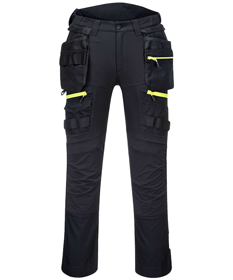 Werkbroek Portwest DX440 stretch voorkant zwart