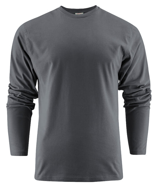 Printer Heavier T-shirt met lange mouwen Antraciet
