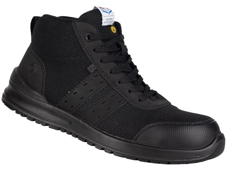 Quick werkschoenen S1P SRC Sprint Dark hoog zijkant