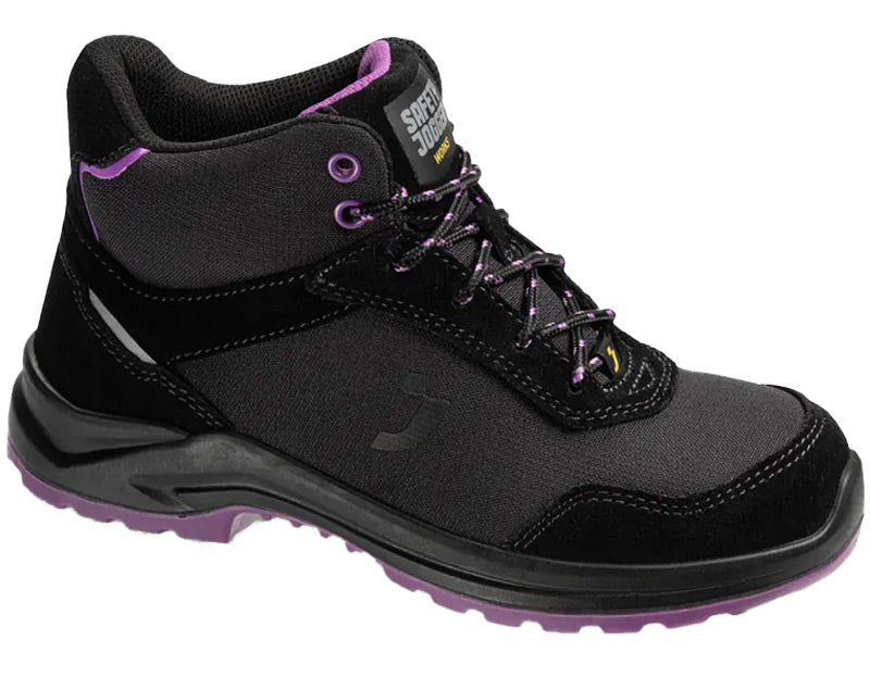 Dames werkschoenen Safety Jogger Botanic S1P zijkant schuin