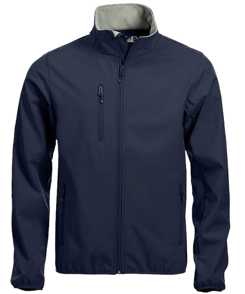 Softshell jas Clique basic Navy voorkant