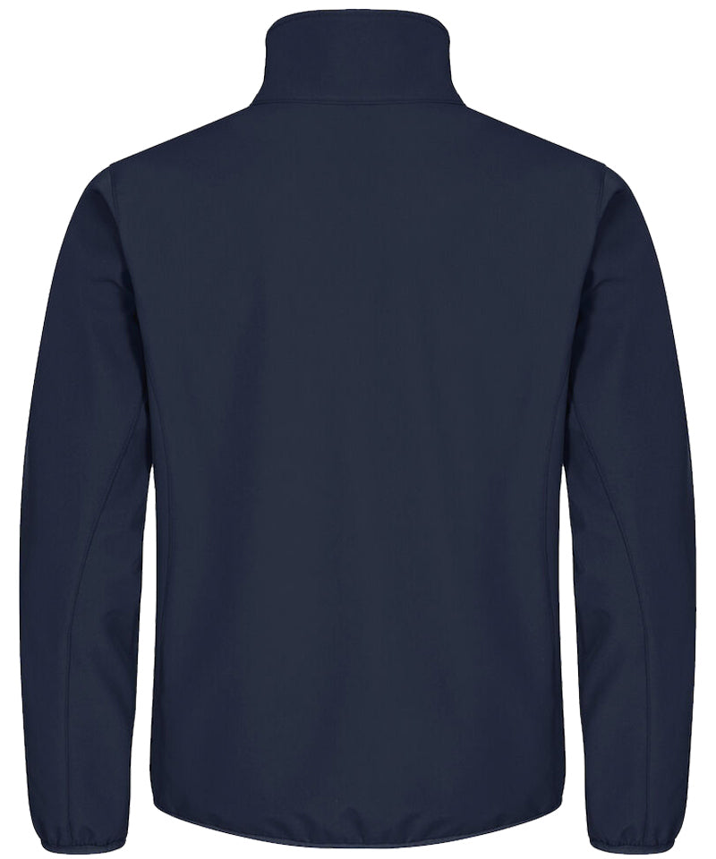 Softshell jas Clique basic Navy achterkant