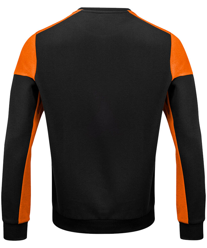 Sweater Printer Prime Zwart-Oranje achterkant
