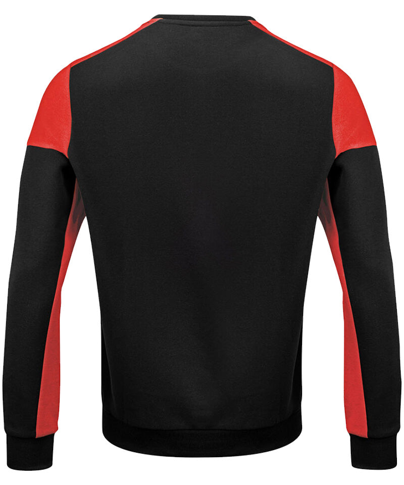 Sweater Printer Prime Zwart-Rood achterkant