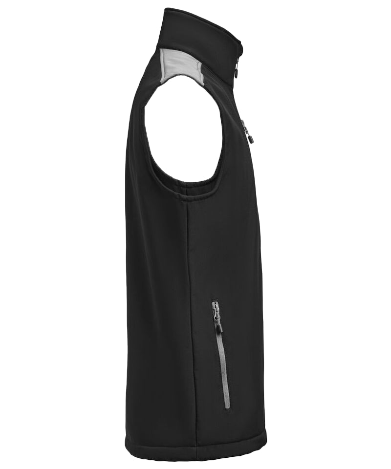Softshell bodywarmer Printer Prime zwart-grijs zijkant