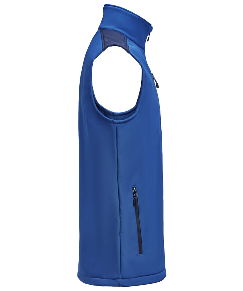 Softshell bodywarmer Printer Prime blauw-navy zijkant