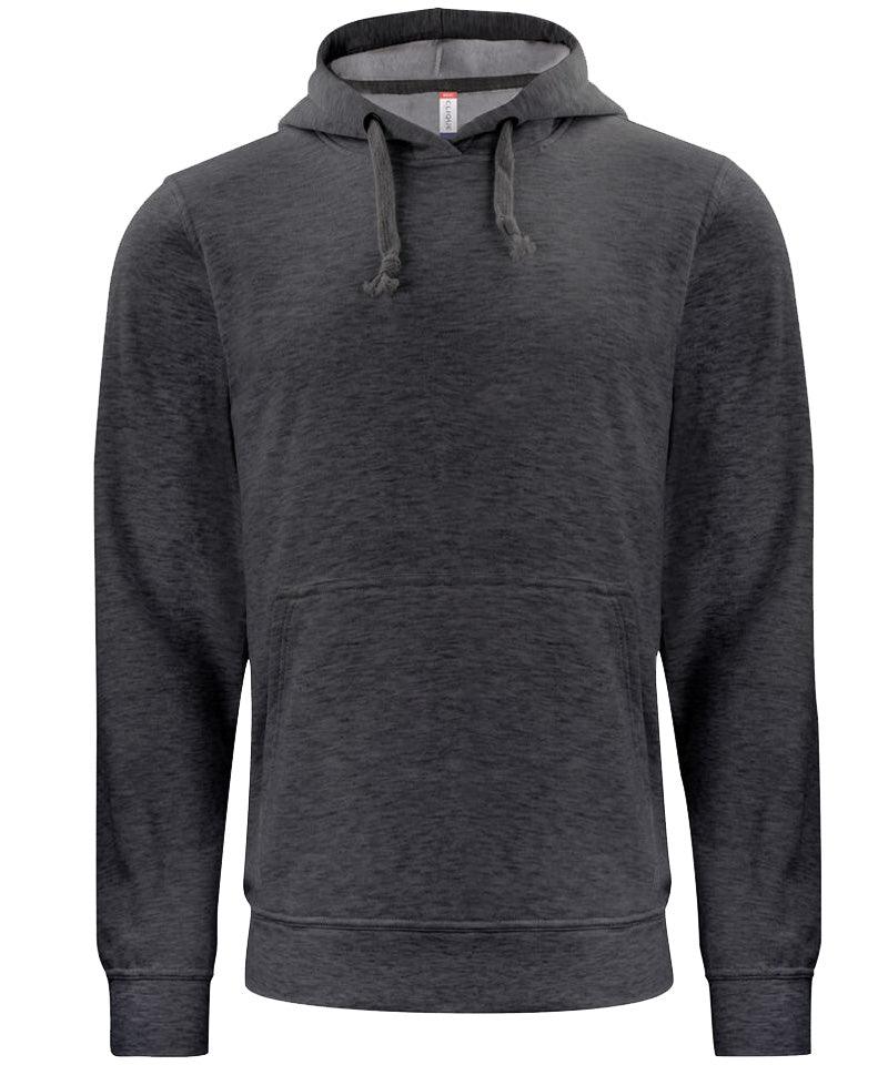 basic hoodie clique antraciet