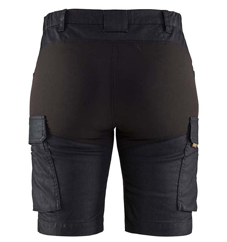 Korte werkbroek dames stretch 7137 achterkant