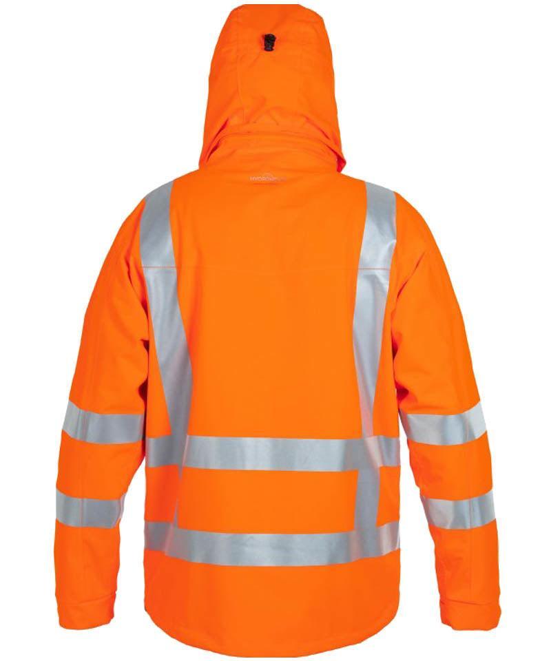 RWS regenjas Hydrowear Boston oranje achterkant