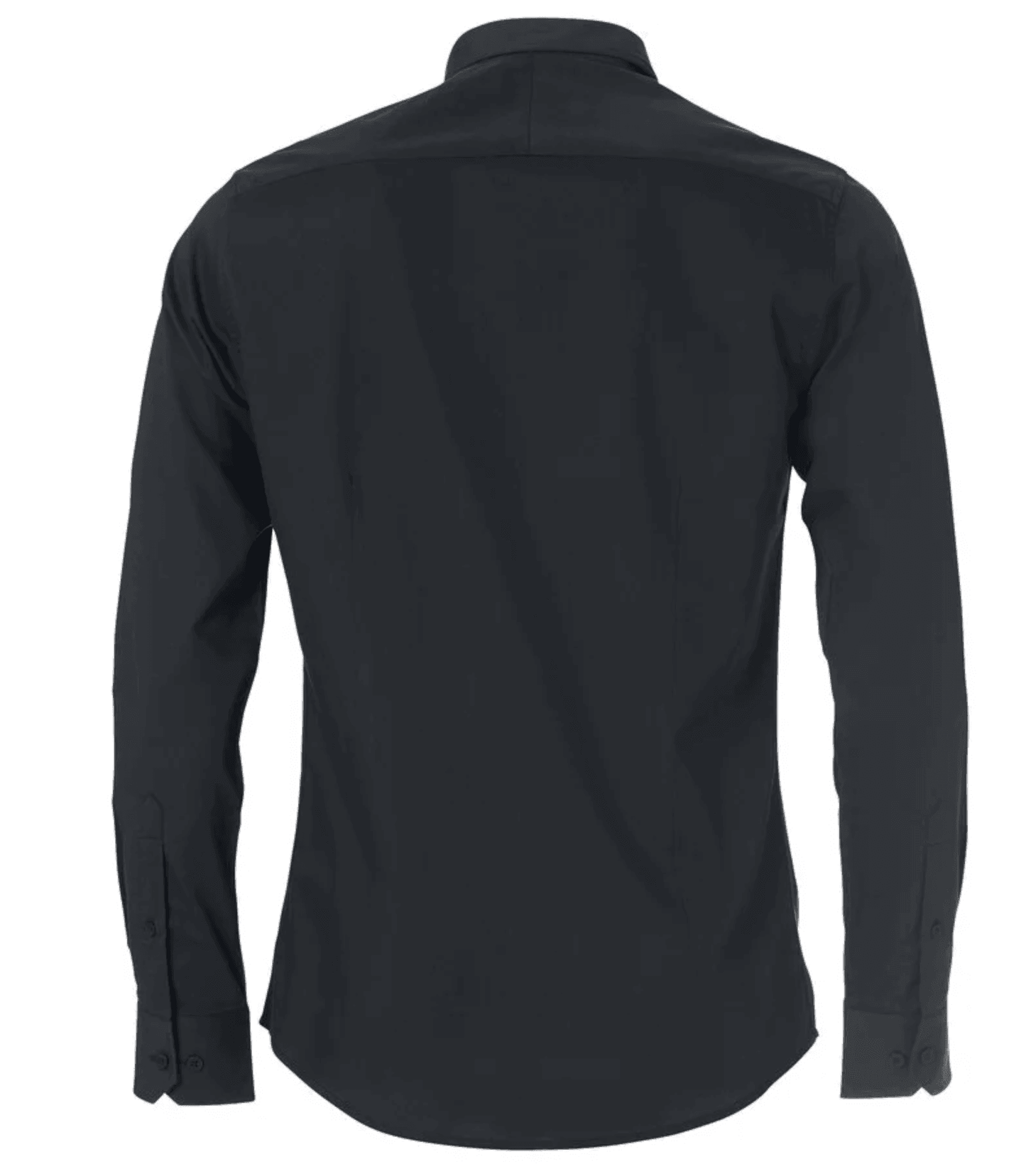 Clique overhemd Clark zwart achterkant