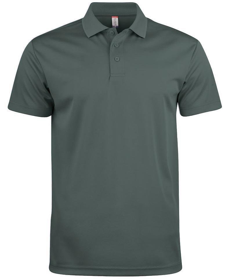 Clique poloshirt active grijs