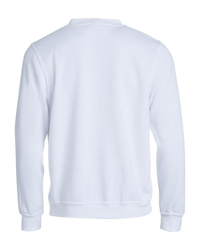 Clique sweater basic wit achterkant