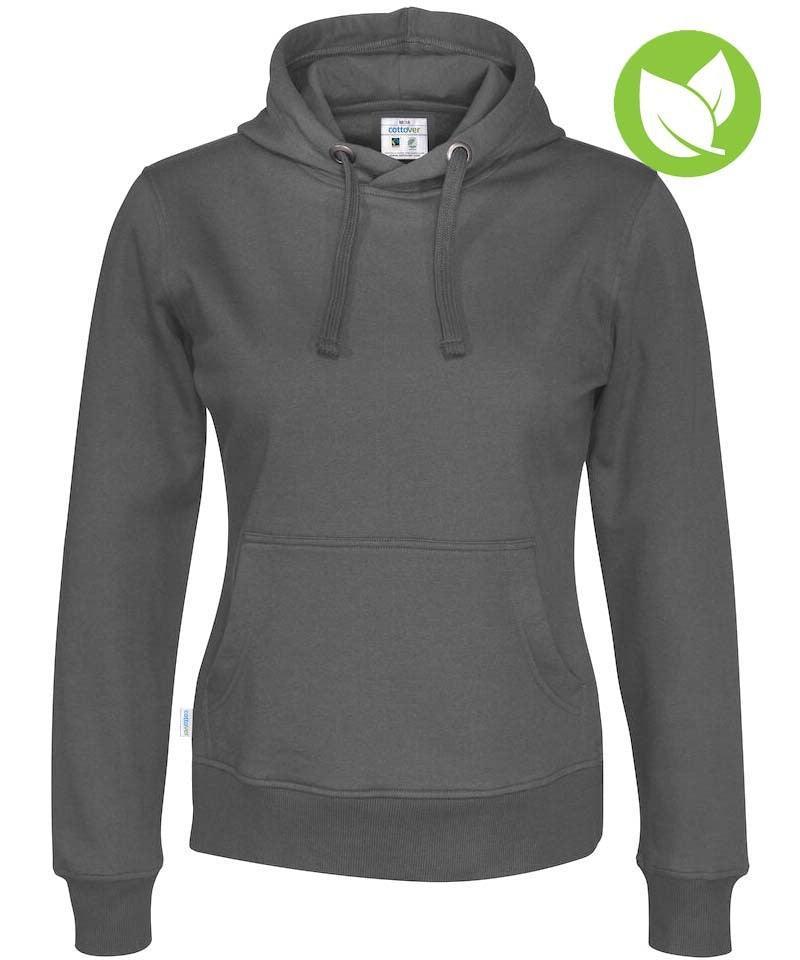 Cottover hoodie dames grijs