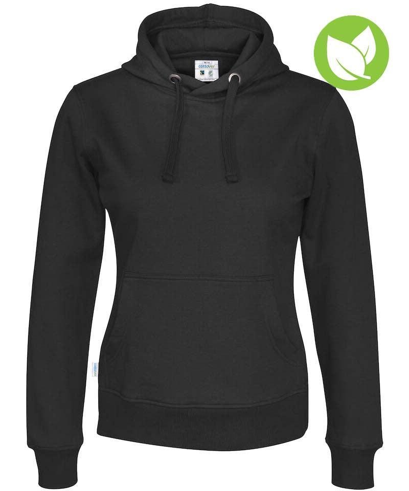 Cottover hoodie dames zwart