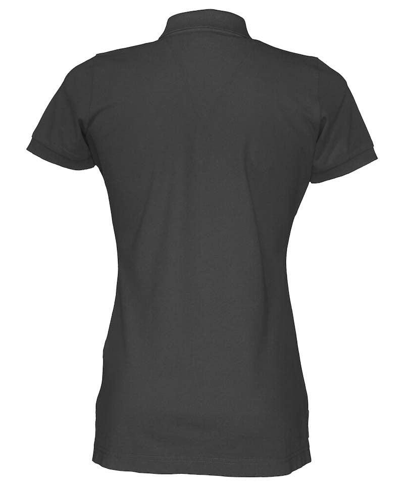 Poloshirt dames Cottover zwart achterkant