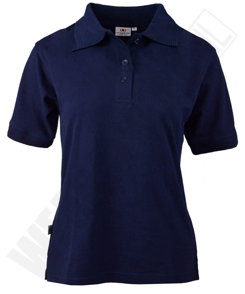 Dames poloshirt navy