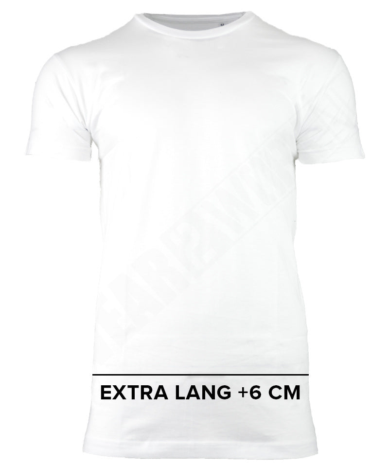 T-shirt extra lang wit