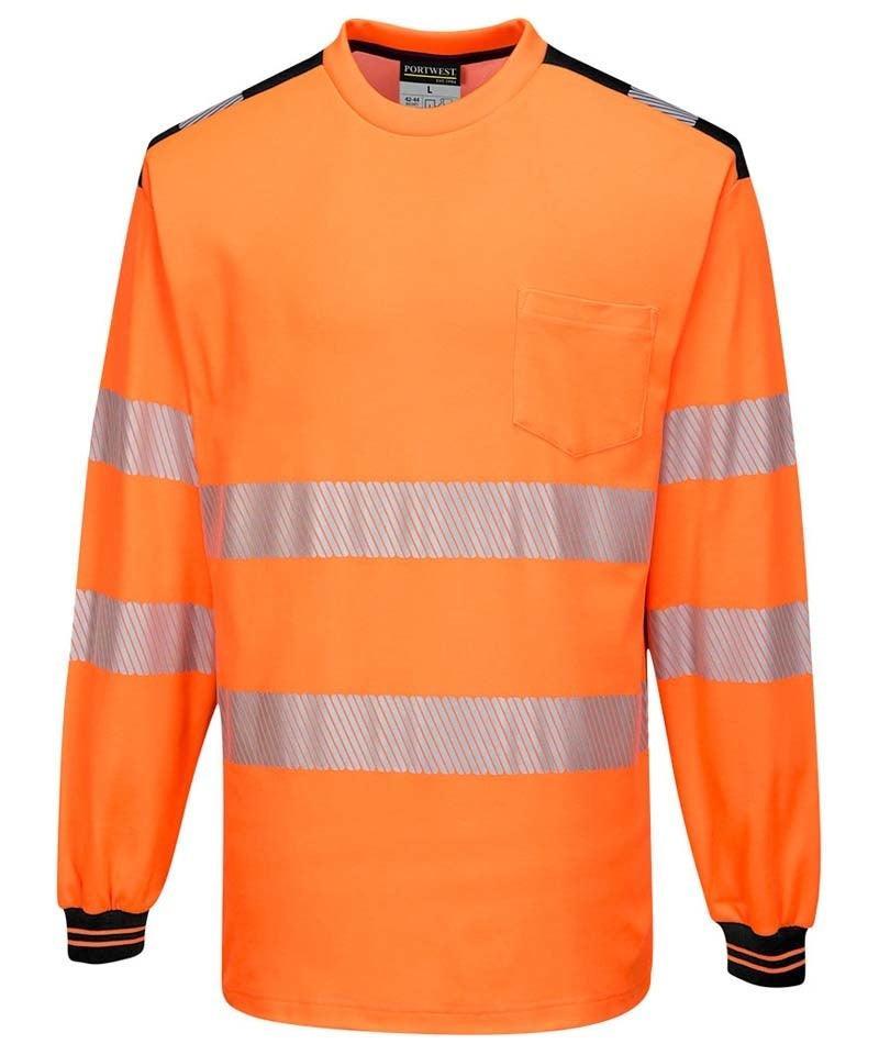 High-visibility t-shirt lange mouwen Vision geel