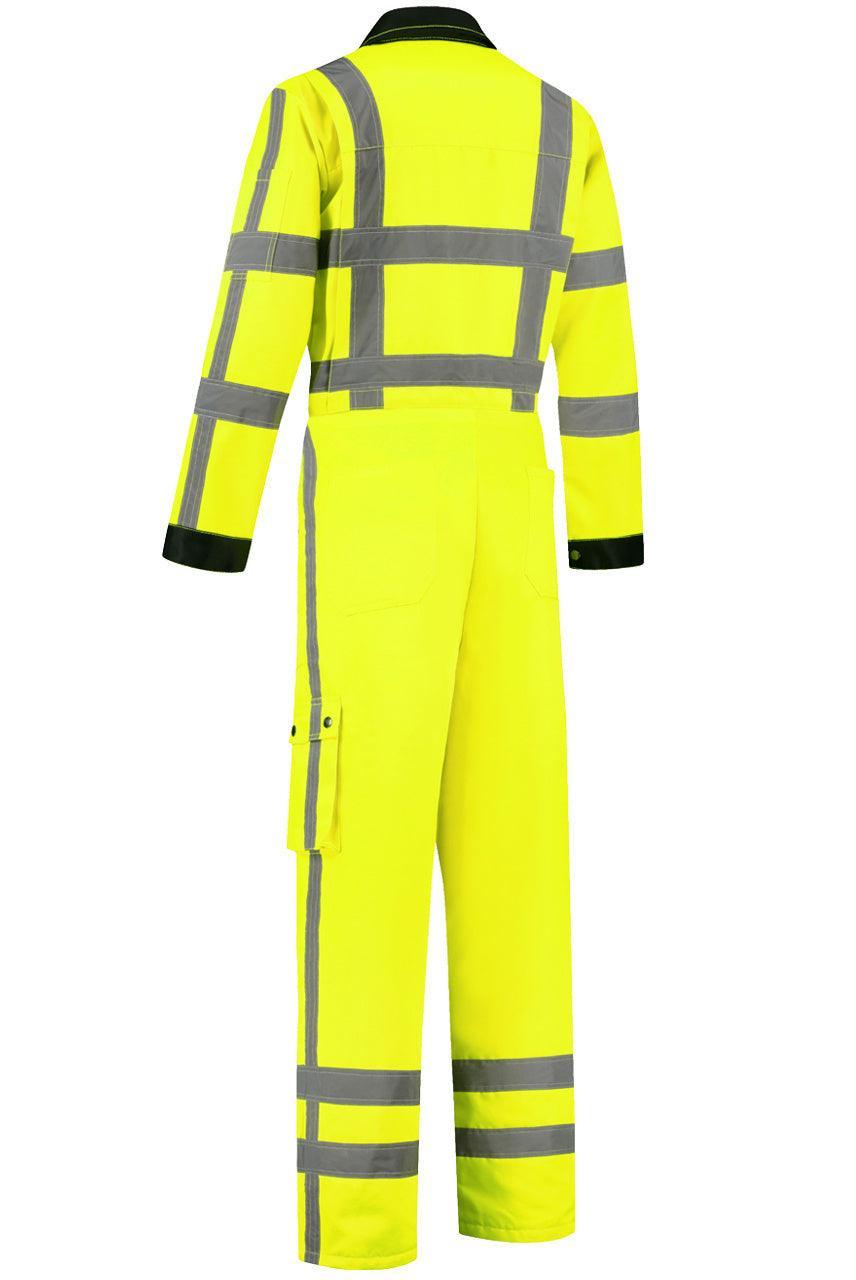 RWS Overall high-visibility geel achterkant
