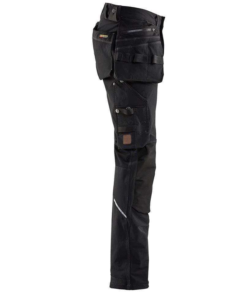 Blaklader werkbroek 4-way stretch 1998 zwart zijkant