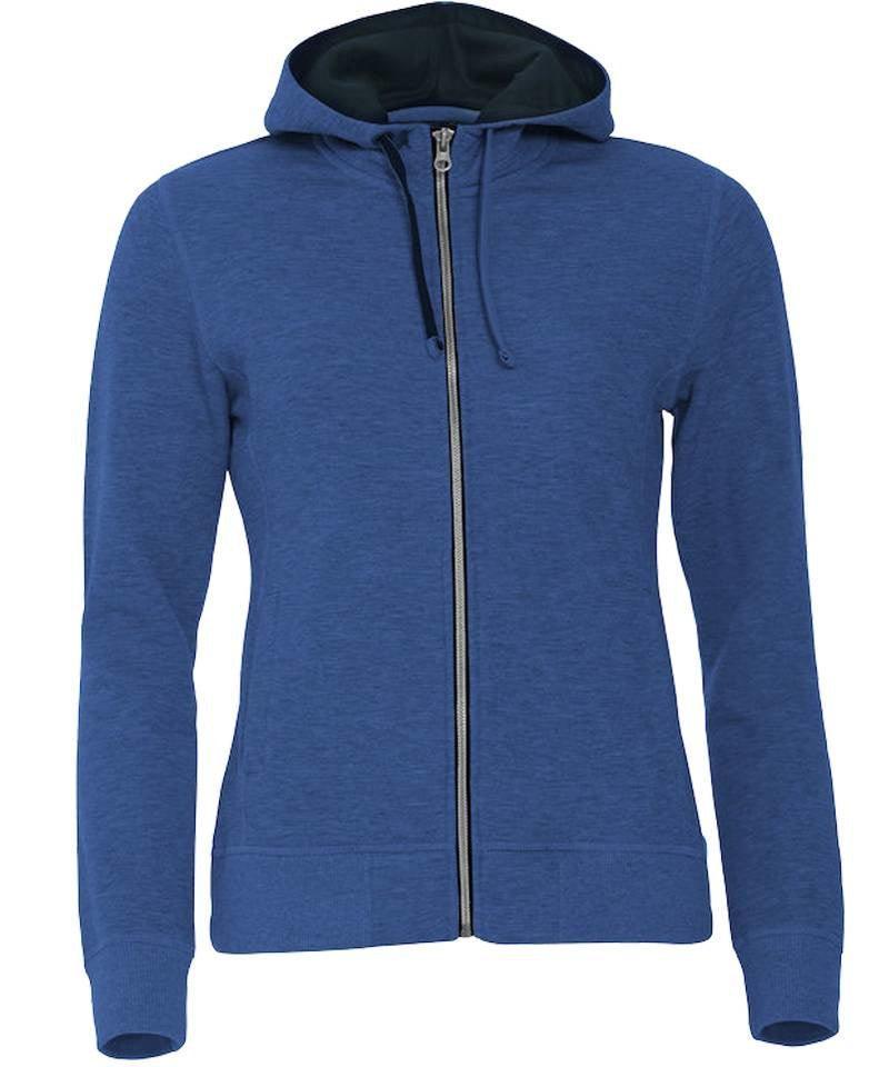Dames vest met capuchon blauw
