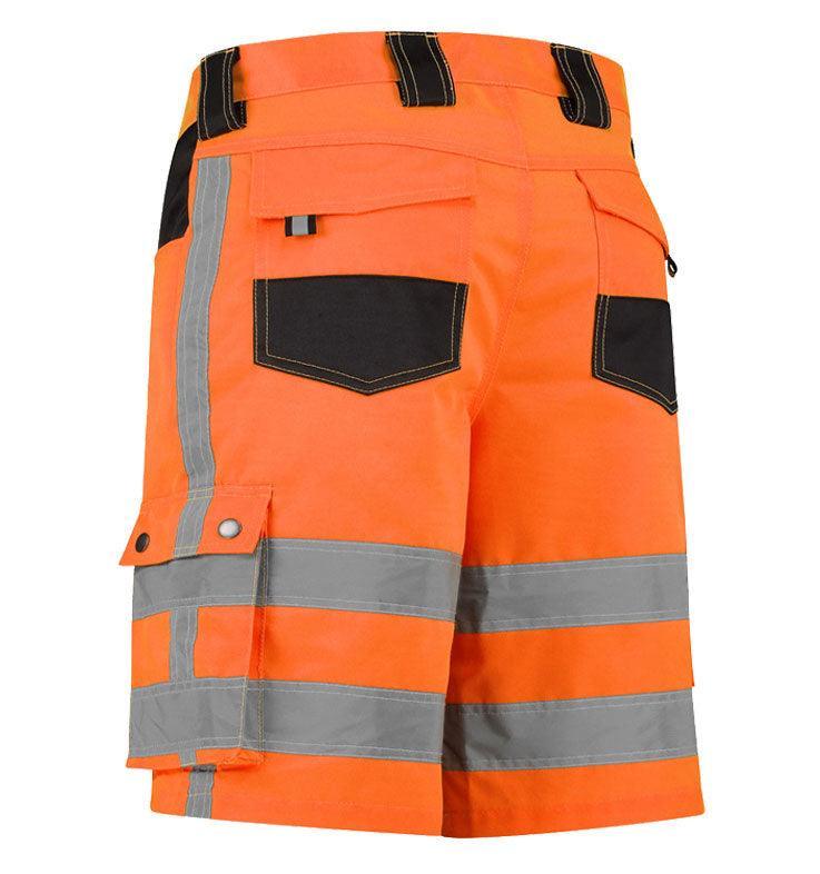 RWS Korte werkbroek oranje achterkant