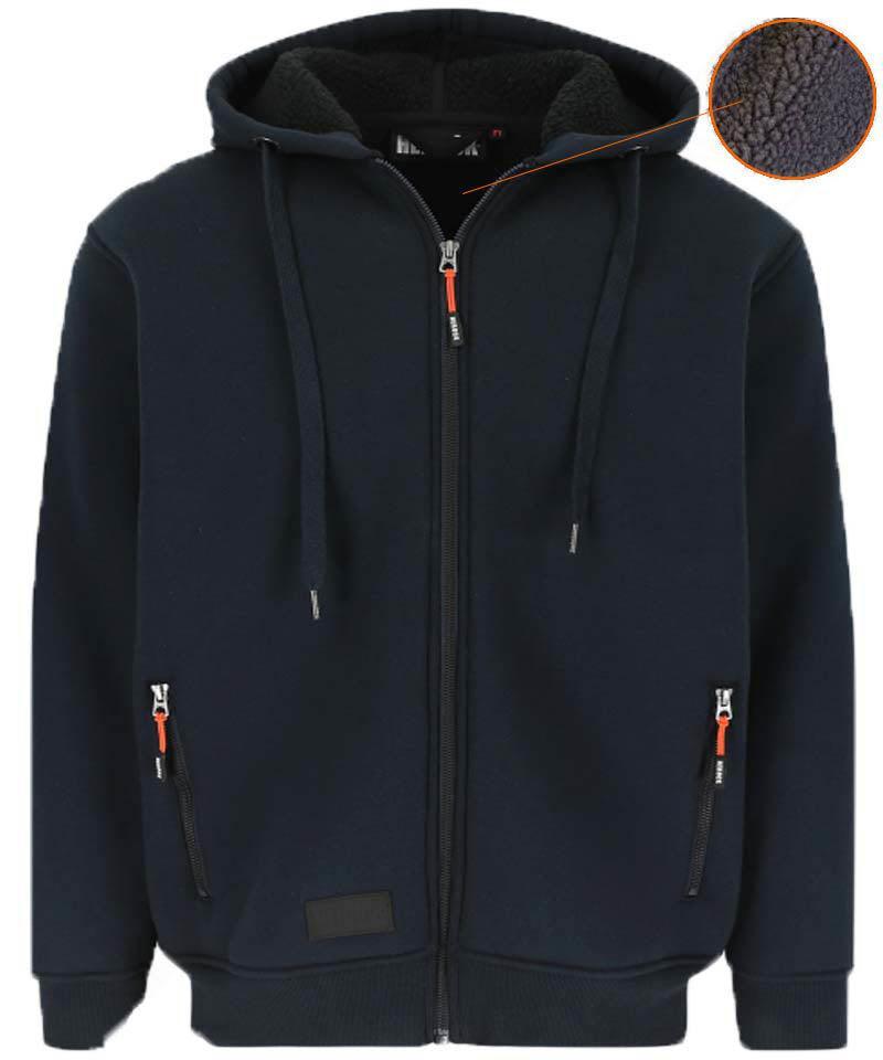 Herock Otis Teddy vest navy voorkant